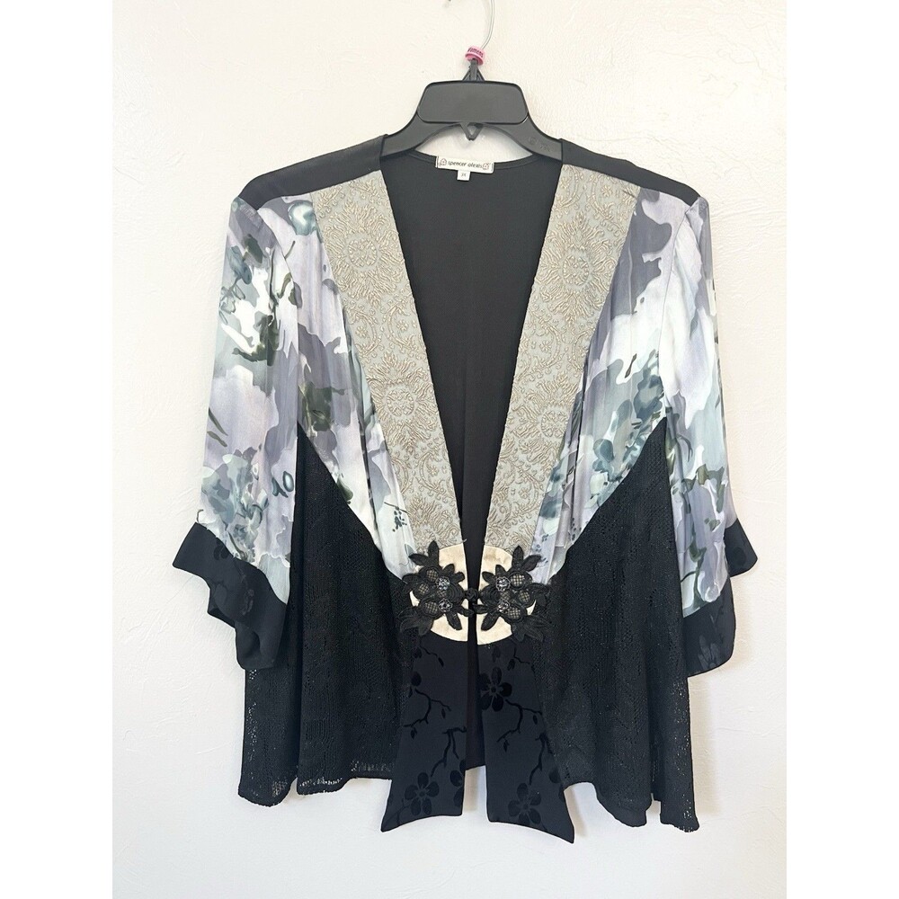 Spencer Alexis Kimono Jacket Top Size 3X Sheer Romantic Ethereal USA Whimsygoth